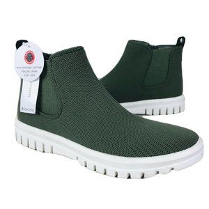 BLONDO FLORETTE Waterproof Knit Hi Top Sneaker Shoes Boots Olive Green B3507 NWT